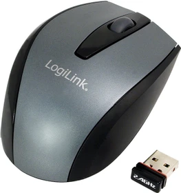 LogiLink Wireless Optical Mouse silber, USB