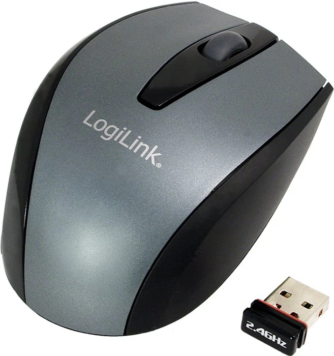 LogiLink Wireless Optical Mouse silber, USB