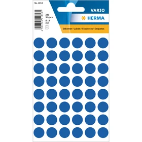 Herma Markierungspunkte 13mm blau, 50 Blatt