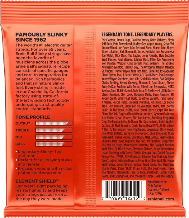 Ernie Ball Nickel Wound Skinny Top Heavy Bottom Slinky