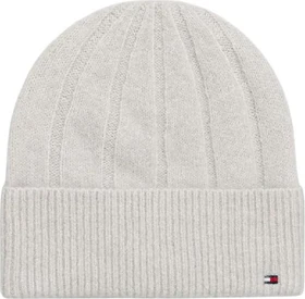 Tommy Hilfiger Flag mit flauschiger Wolle Beanie grey whisper