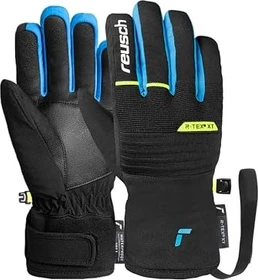 Reusch Benji R-Tex XT Skihandschuhe black/brilliant blue/safety yellow (Junior)