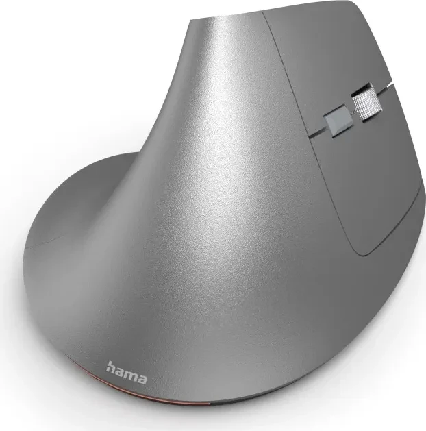 Hama EWM-700R Ergonomic Vertical Mouse, grau/schwarz, USB/Bluetooth
