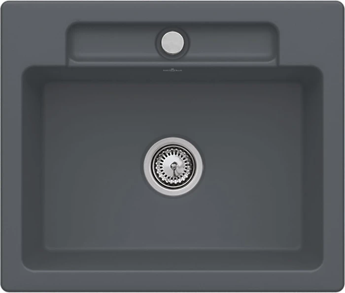 Villeroy & Boch Siluet 60 S Einbau Becken mittig graphite