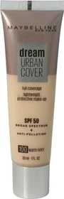 Maybelline Dream Urban Cover Foundation 100 Warm Ivory, 30ml
