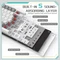 Ajazz AK820, Grey & White, LEDs weiß, hot-swap, AS RED, USB, US Vorschaubild