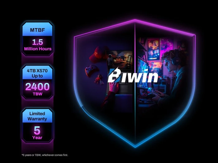 Biwin Black Opal X570 4TB, M.2 2280 / M-Key / PCIe 5.0 x4