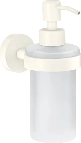tesa Moon White Wandseifenspender inkl. Klebelösung Glas/weiß matt