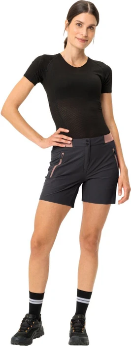Vaude Scopi LW II Hose kurz black/soft rose (Damen)