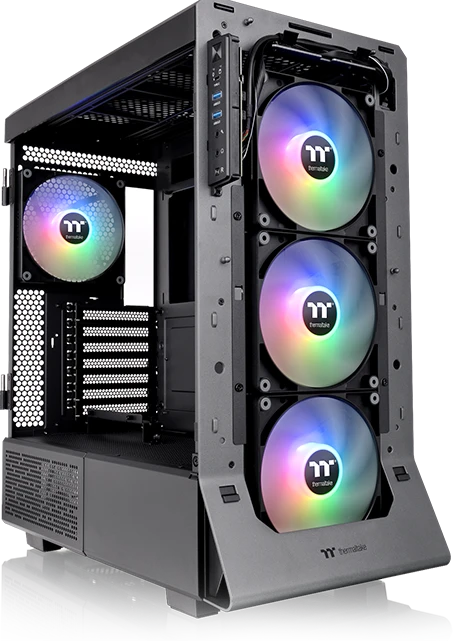 Thermaltake Ceres 500 TG ARGB, schwarz, Glasfenster