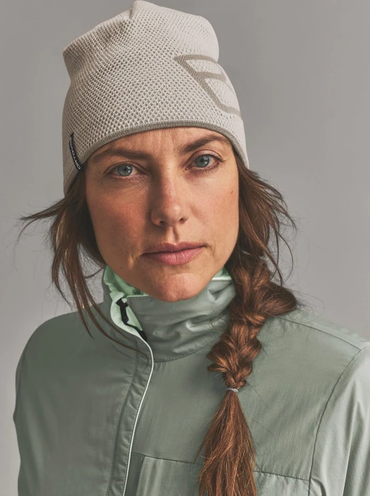 Ortovox Merino Logo Knit Beanie white tea