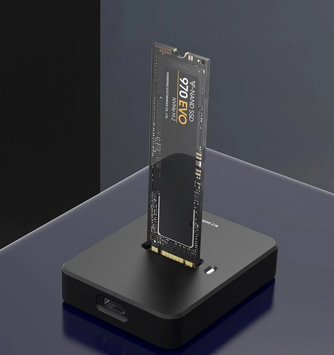 Gembird Dockingstation, M.2 NVMe/SATA, 1-Port, USB-C 3.1
