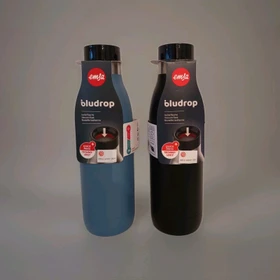 Emsa Bludrop Color Trinkflasche 500ml schwarz