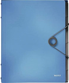 Leitz Solid Ordnungsmappe, 6 Fächer, A4, hellblau