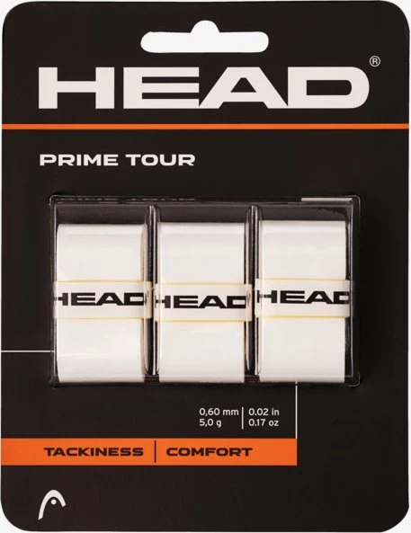 Head Prime Tour Griffband weiß, 3 Stück
