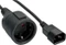 InLine Netzkabel Schuko Buchse auf C14 Stecker schwarz, 1m Vorschaubild