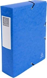 Exacompta Archivbox Colorspan Karton 80mm, A4, blau, 6er-Pack