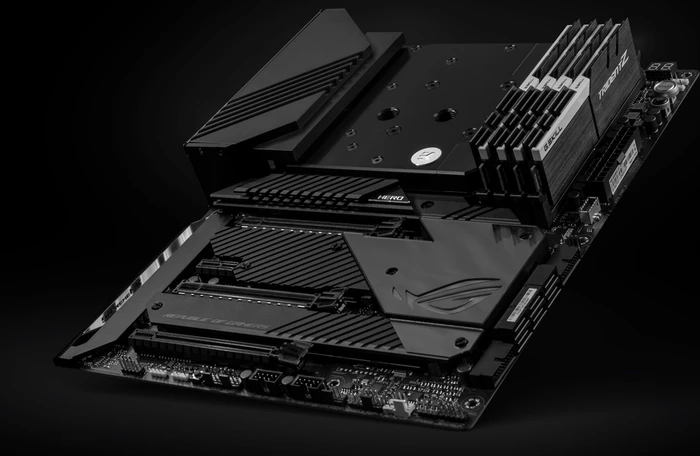 EK Water Blocks Quantum Line EK-Quantum Momentum ASUS ROG Maximus XIII Hero D-RGB Monoblock, Nickel, Acetal