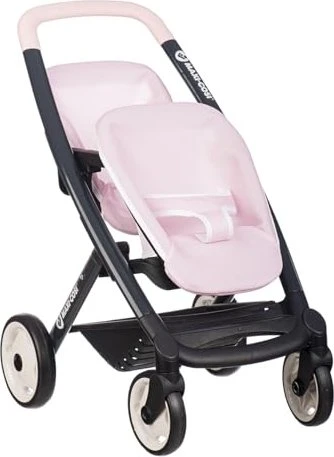 Smoby Maxi-Cosi Zwillings Puppenwagen rosa