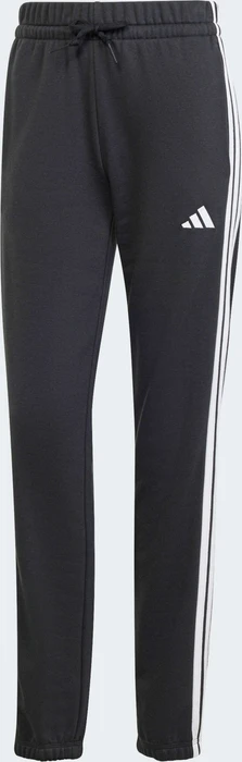 adidas Essentials 3-Streifen French Terry Cuffed Trainingshose lang schwarz/weiß (Damen)