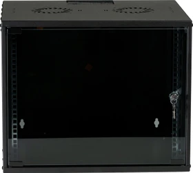 EFB Elektronik Basic Wandgehäuse 9HE, Sicherheitsglastür, IP2X, schwarz, 450mm tief