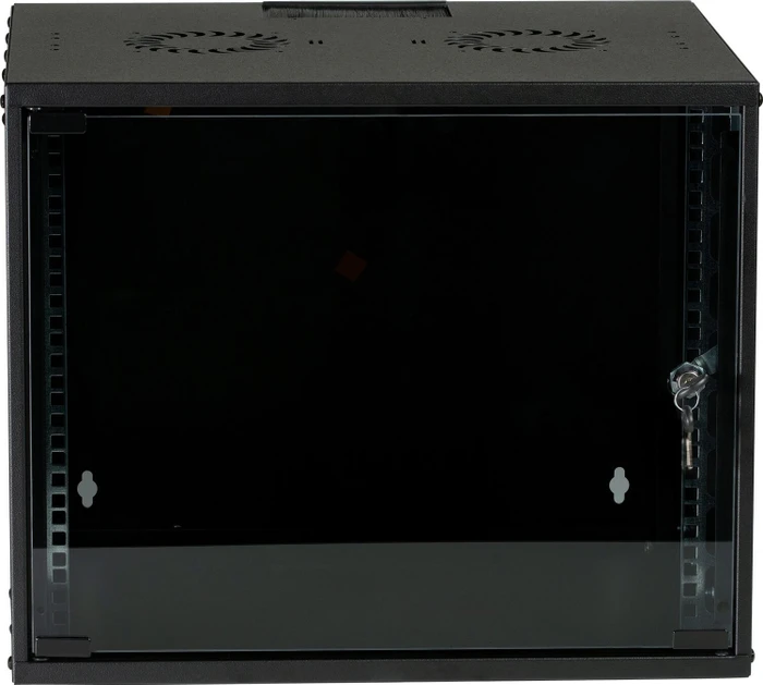 EFB Elektronik Basic Wandgehäuse 9HE, Sicherheitsglastür, IP2X, schwarz, 450mm tief