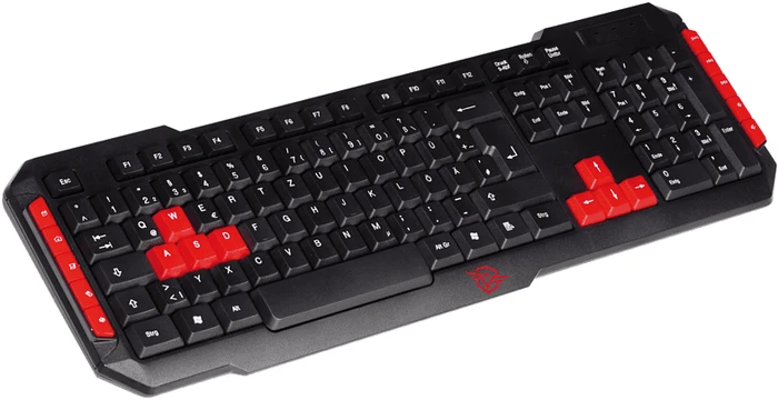 Vivanco IT-KB G2 Gaming Keyboard, schwarz/rot, USB, DE