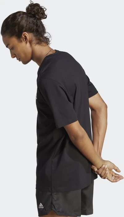 adidas Essentials Single Jersey Embroidered Small Logo T-Shirt kurzarm schwarz (Herren)