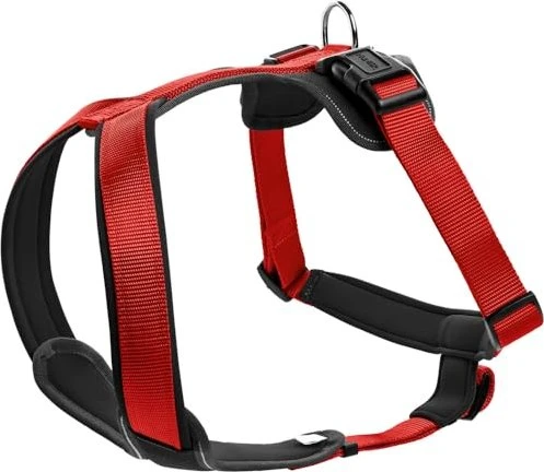 Hunter Neopren Geschirr, M/1, schwarz/rot