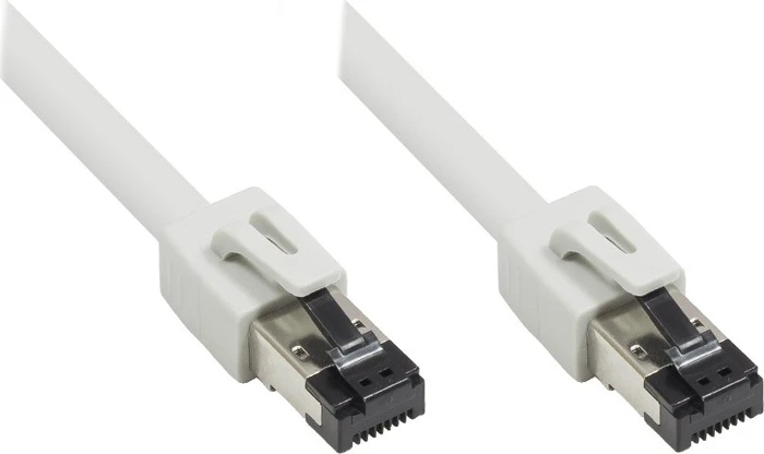 Good Connections RNS Patchkabel, Cat8.1, S/FTP, RJ-45/RJ-45, 0.5m, grau