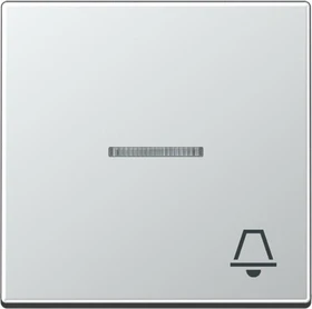 Jung Serie A Wippe mit Symbol Klingel, aluminium