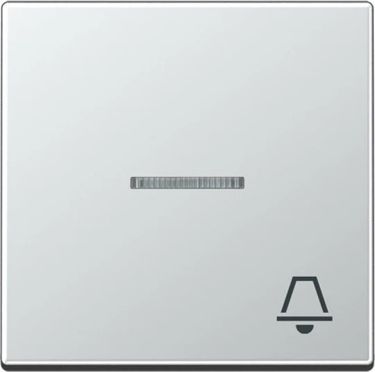 Jung Serie A Wippe mit Symbol Klingel, aluminium