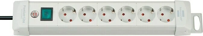 Brennenstuhl Premium-Line, 8-fach, 3m, grau
