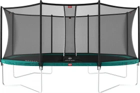 Berg Grand Favorit mit Sicherheitsnetz 520cm Trampolin grün