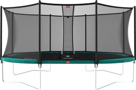 Berg Grand Favorit mit Sicherheitsnetz 520cm Trampolin grün
