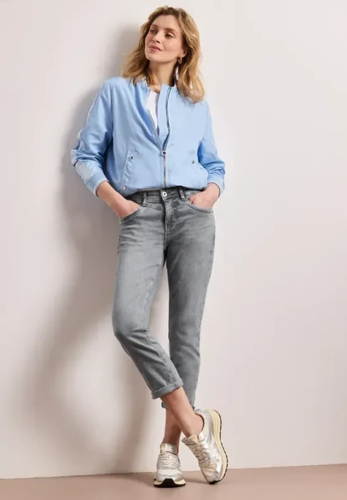 Street One Jane Jeans light grey random wash (Damen)