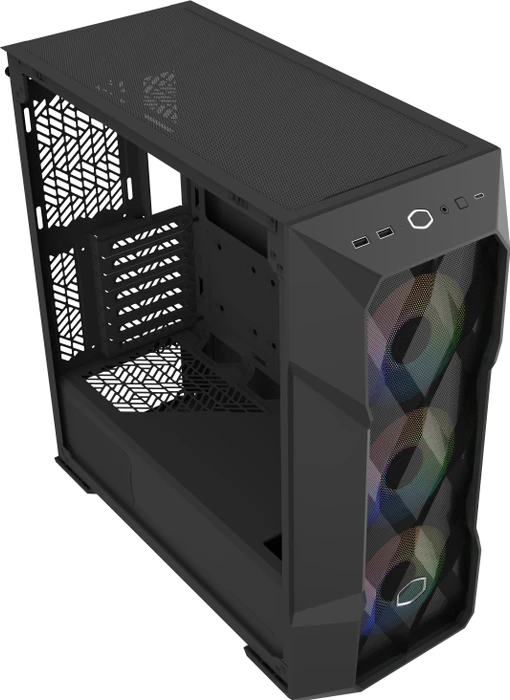 Cooler Master MasterBox TD500 Mesh V2, schwarz, Glasfenster