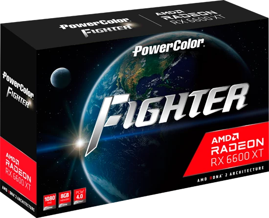 PowerColor Fighter Radeon RX 6600 XT, 8GB GDDR6, HDMI, 3x DP