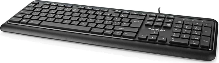Nedis Multimedia Tastatur, schwarz, USB, ND
