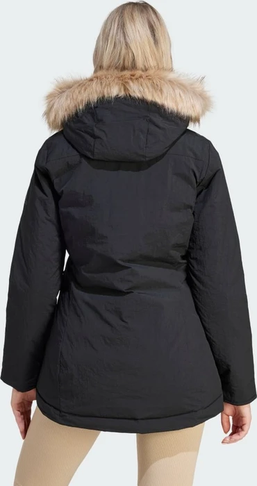 adidas Hooded Fur Mantel schwarz (Damen)