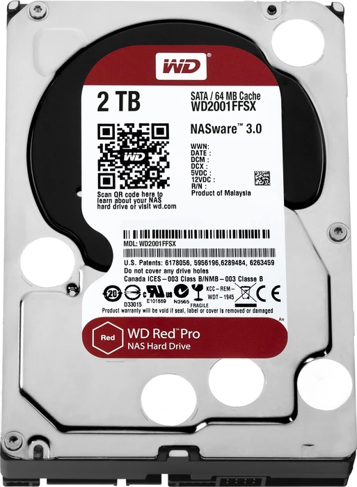 Western Digital WD Red Pro 2TB, 24/7, 512e / 3.5" / SATA 6Gb/s