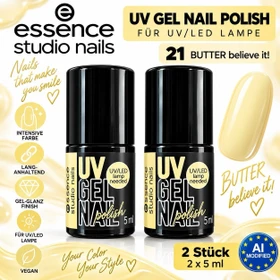 Essence studio nails UV GEL Nagellack 21 butter believe it!, 5ml