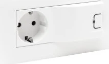 Legrand Niloe Step Schutzkontakt Steckdose + USB 1000mA, ultraweiß