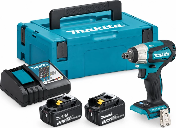 Makita DTW181RFJ Akku-Schlagschrauber inkl. MAKPAC + 2 Akkus 3.0Ah
