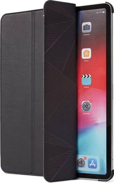 Decoded Leder Slim Cover für iPad Pro 12.9" 2018, schwarz