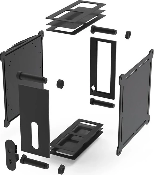 Streacom DB1 Fanless, schwarz, Mini-ITX