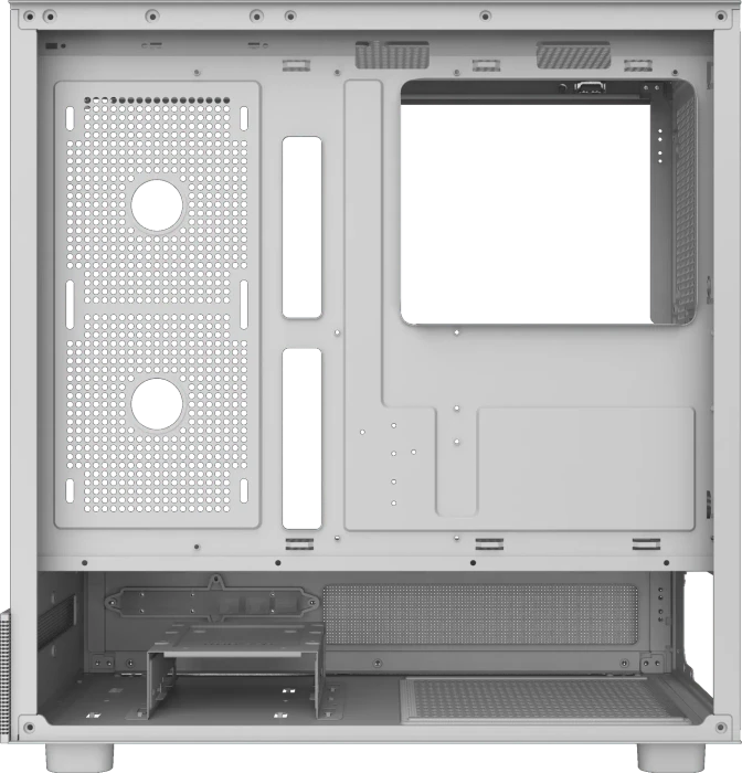 DarkFlash DPX90 White, Glasfenster