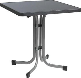 Sieger Boulevard mecalit-Pro Klapptisch 70x70cm graphit/schieferdekor anthrazit