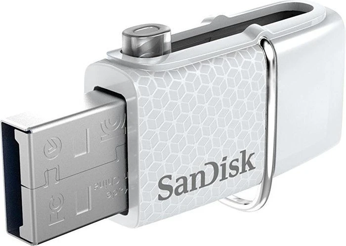 SanDisk Ultra Dual Android 32GB weiß, USB-A + USB Micro-B, USB 3.2 Gen 1×1, USB 2.0