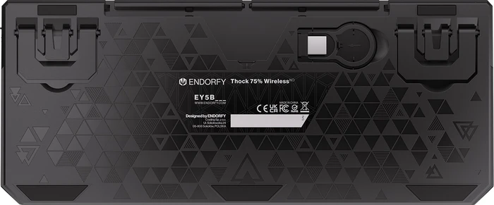 Endorfy Thock 75% Wireless, PBT, LEDs RGB, hot-swap, Black, Kailh Box BLACK, USB/Bluetooth, ND
